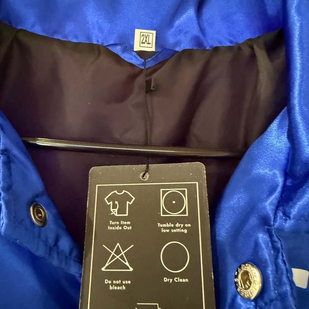 Blue LA Dodgers Satin Jacket - Picture 3 of 5